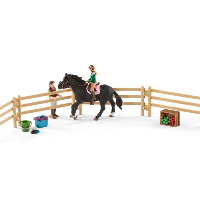 Schleich 42389 Jezdecká škola s jezdci a koňmi
