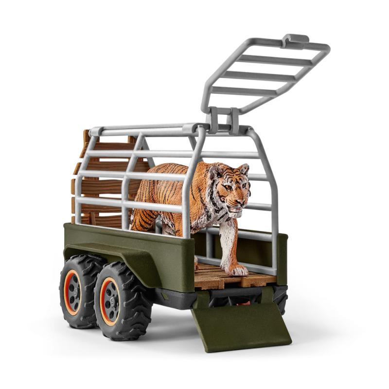 Schleich 42351 Čtyřkolka s přívěsem a příslušenstvím