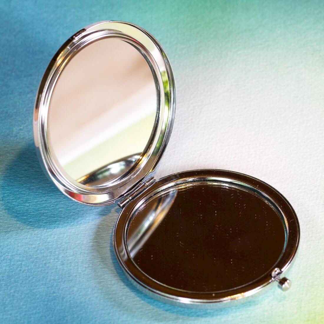 Duhová kočka Luxusní zrcátko Pohoda v listech