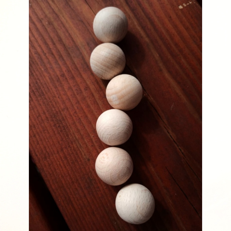 Dřevokaz buková kulička 20mm bez impregnace