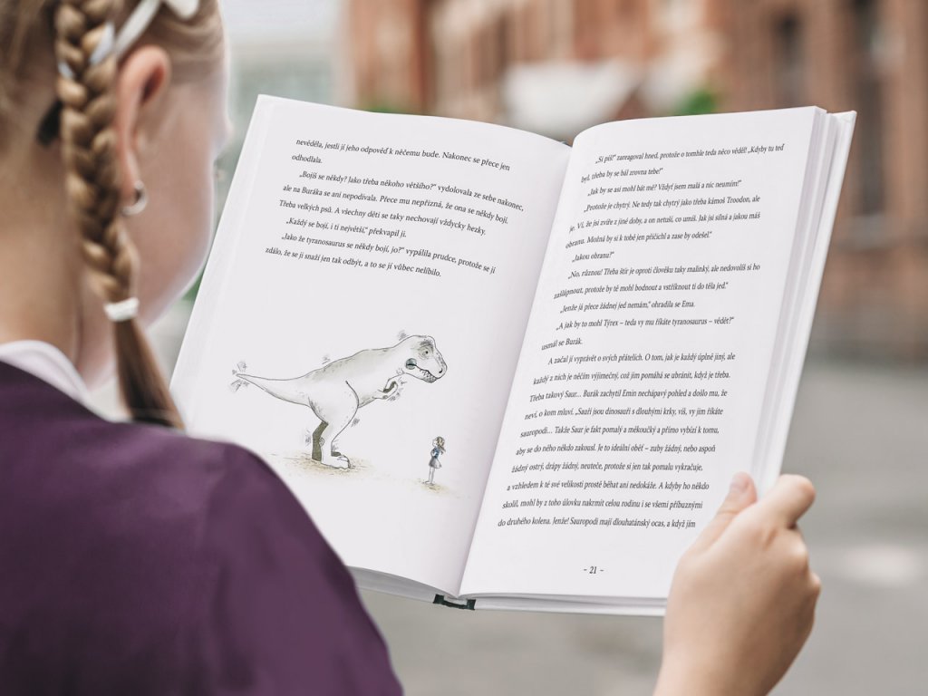 Záhada jednoho dinosaura Kniha Lucie Rybové + dinosauří adventní kalendář