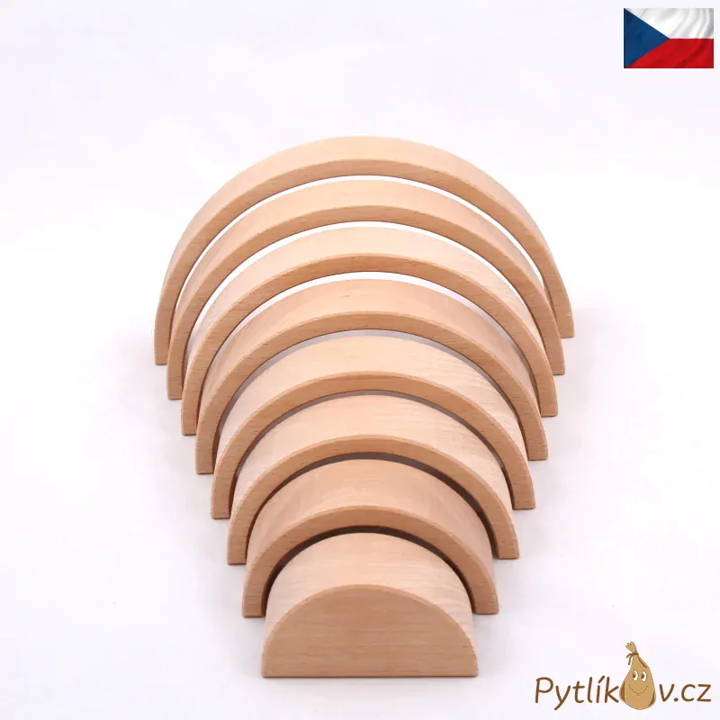 Dřevěná duha provedení přírodní buk