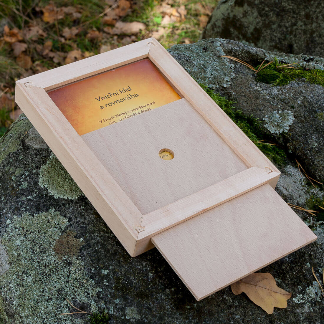 Duhová kočka Inspirační karty Cesta k sobě v rámečku