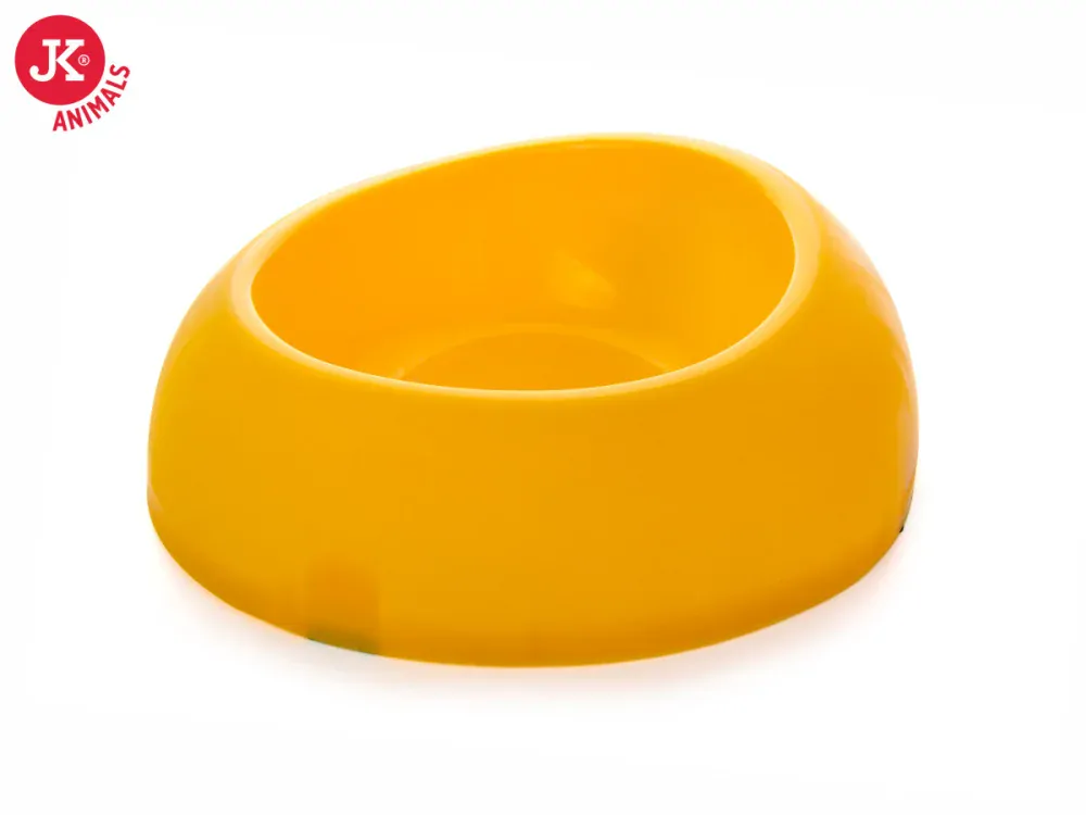 Střední plastová miska na vodu pro psy 800ml žlutá