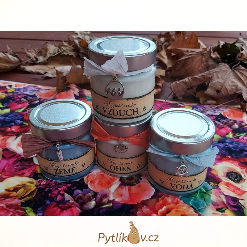 Magická svíčka ze sojového vosku Živel voda