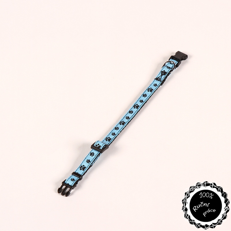 Obojek pro psy černá MIX S - 21cm-29cm/10mm nylon Smarti fashion