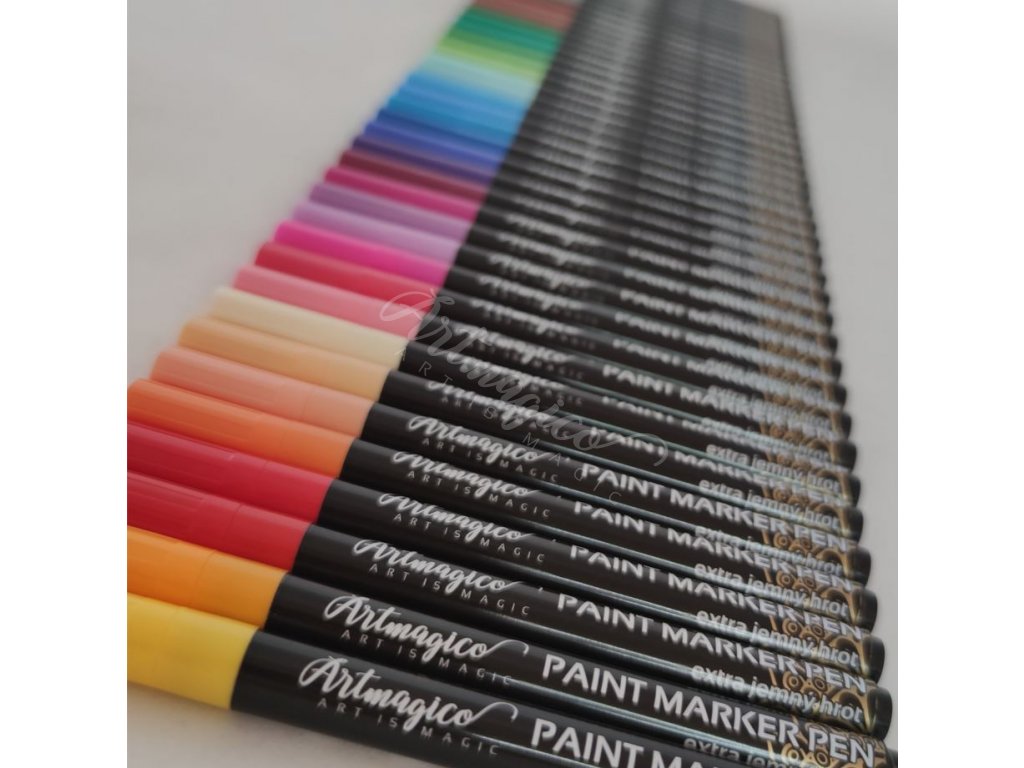 Artmagico akrylový popisovač s Extra jemným hrotem (0,7 mm) 42 ks