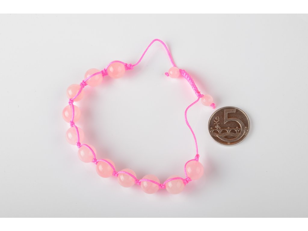 Náramek Růženín shambala 10mm