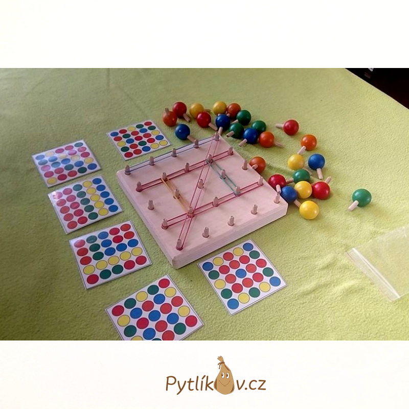Geoboard dřevěný rozšířená verze