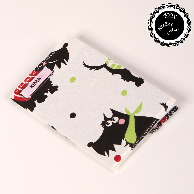 Obal na mezinárodní Pas zvířete v zájmovém chovu Uni Smarti Fashion Květiny růžová