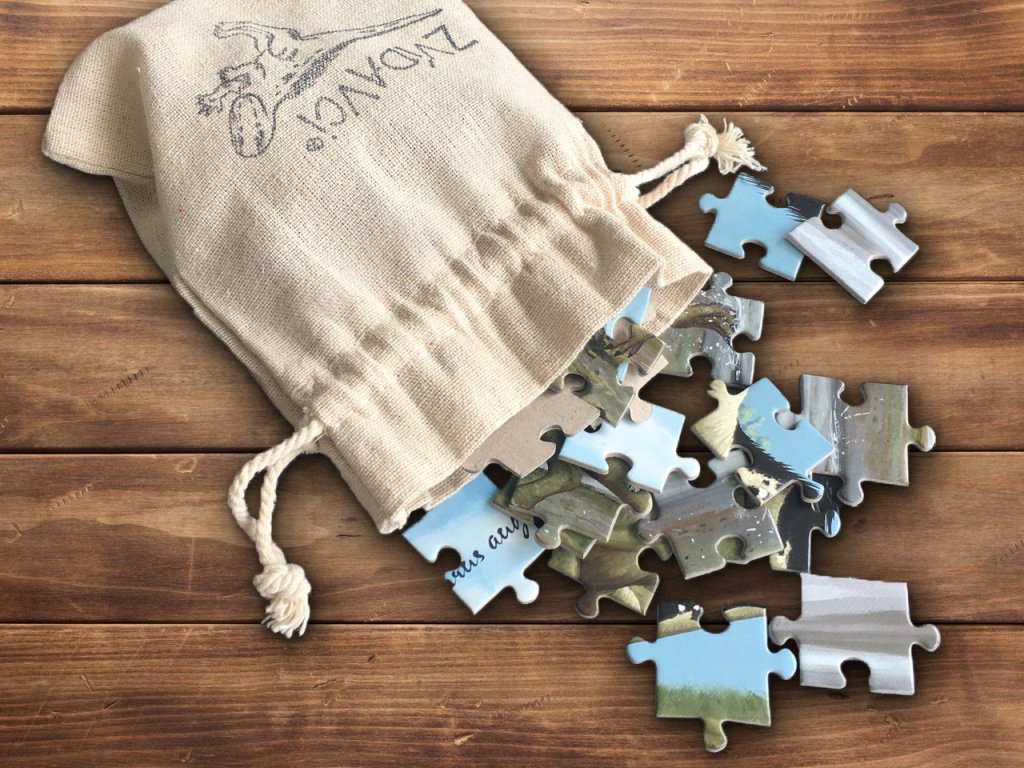Zvídavci Puzzle Dinosauří bojovka