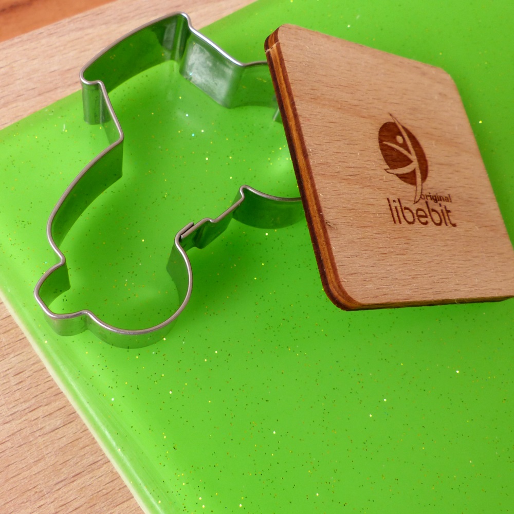 libebit Mýdlový plát na vykrajování dvouvrstvý třpytivý 23x28cm růžová