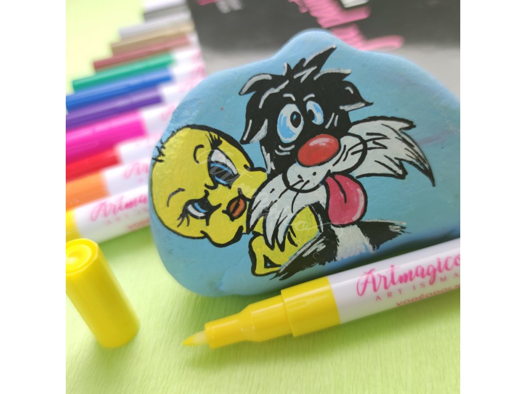 Artmagico akrylový popisovač s Extra jemným hrotem (0,7 mm) 12 ks