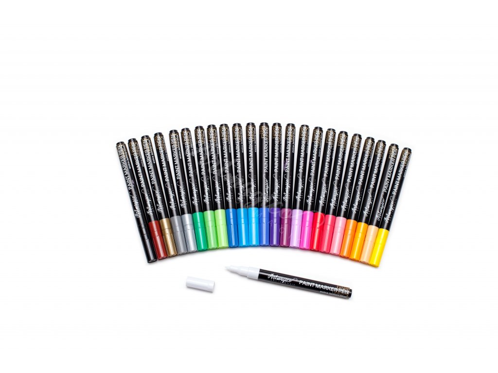 Artmagico akrylový popisovač s Extra jemným hrotem (0,7 mm) 24 ks
