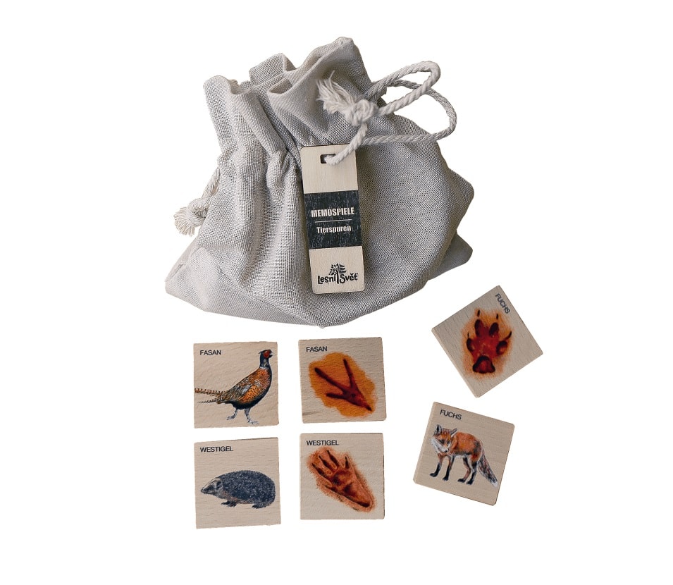 Lesní svět Pexeso Poznávací Malé Stopy zvěře