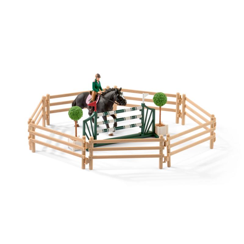 Schleich 42389 Jezdecká škola s jezdci a koňmi