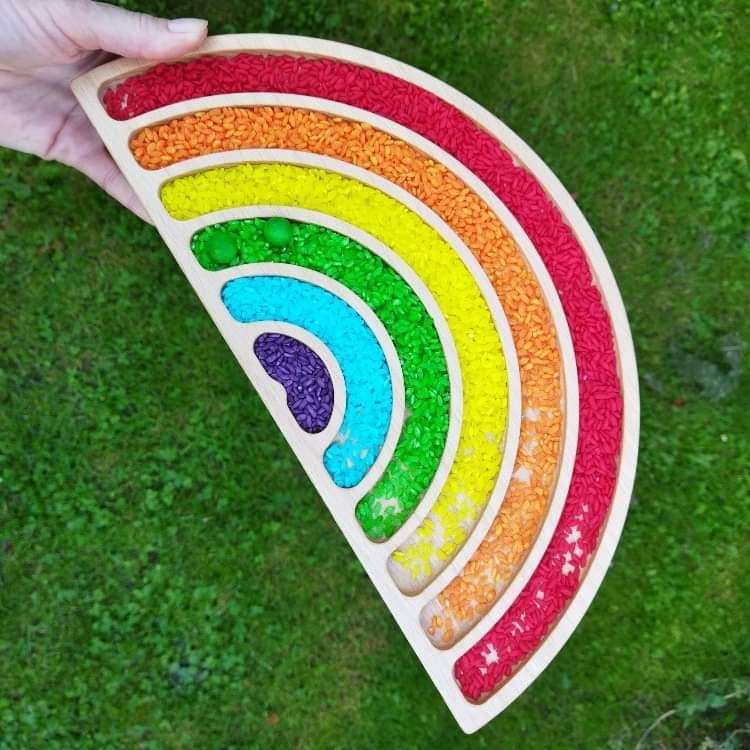 Dřevokaz Třídící misky Duha velká s impregnací Osmo