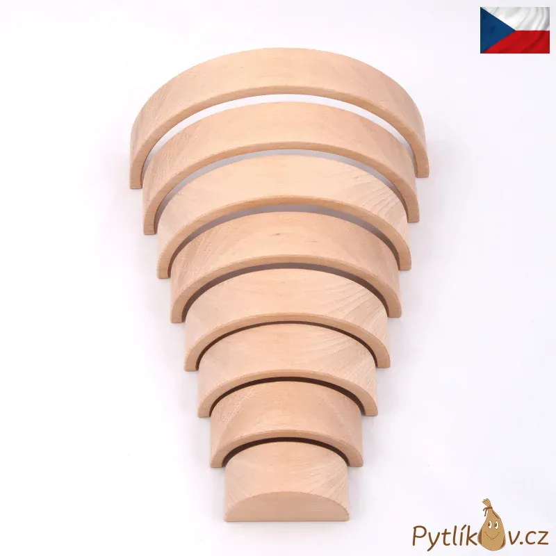Dřevěná duha provedení přírodní buk
