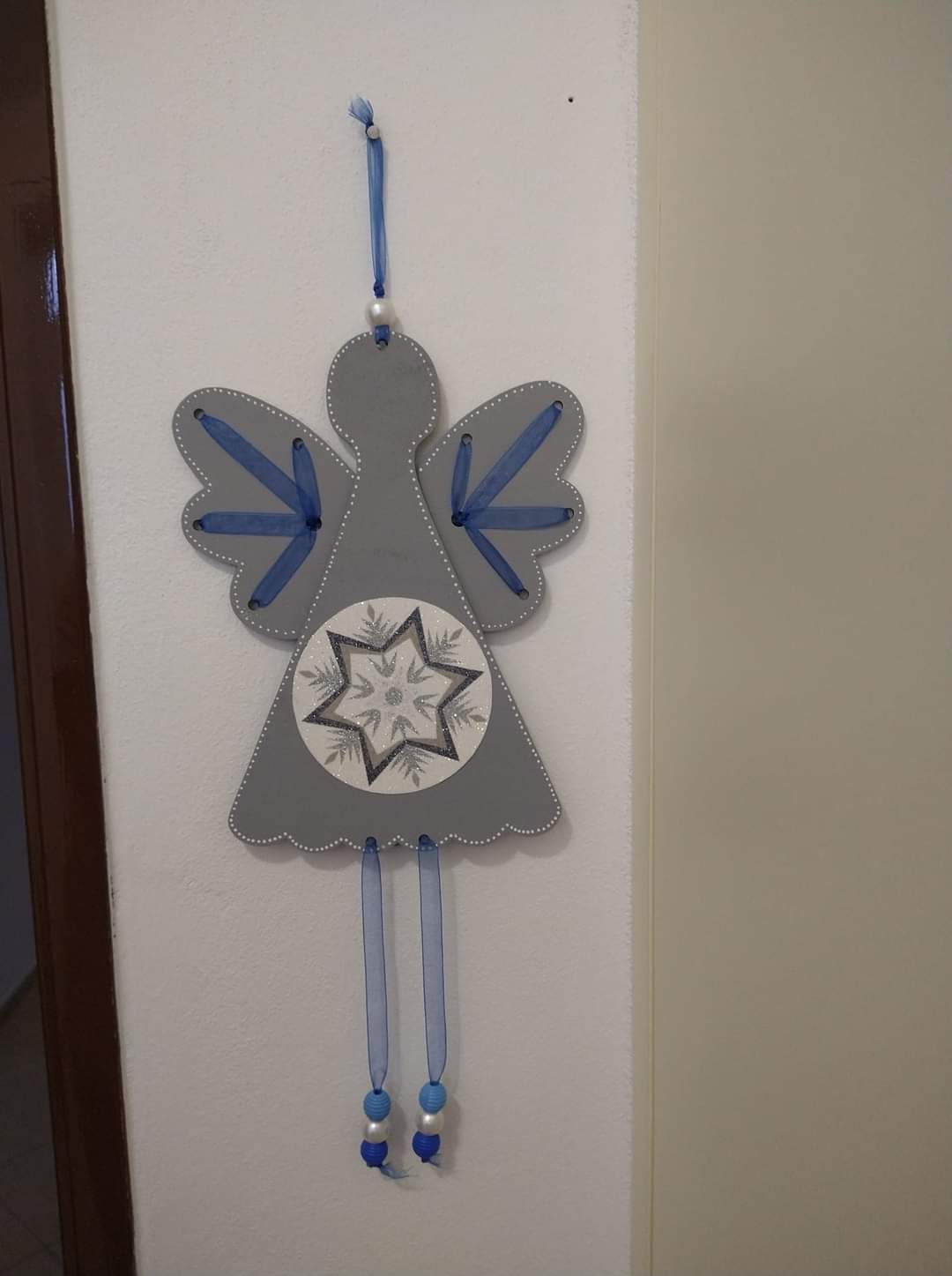 Dřevěné výřezy Anděl velký z překližky 1. 24,5x19cm (470)