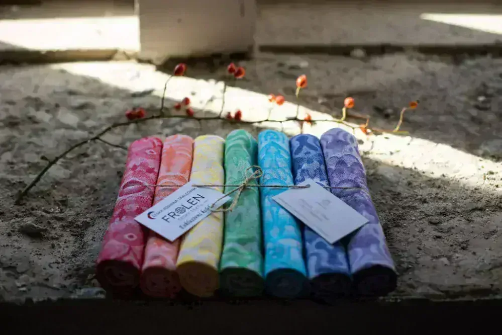 Utěrka mandalová – červená