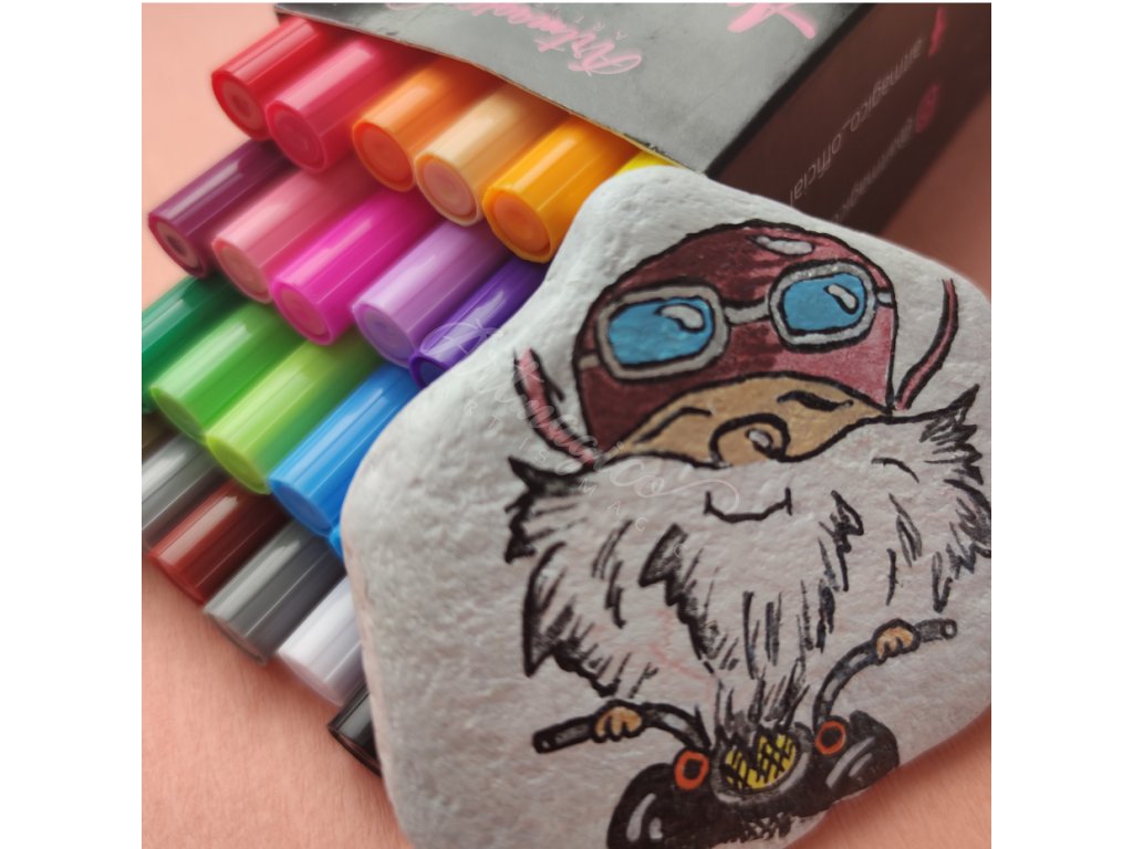 Artmagico akrylový popisovač s Extra jemným hrotem (0,7 mm) 24 ks