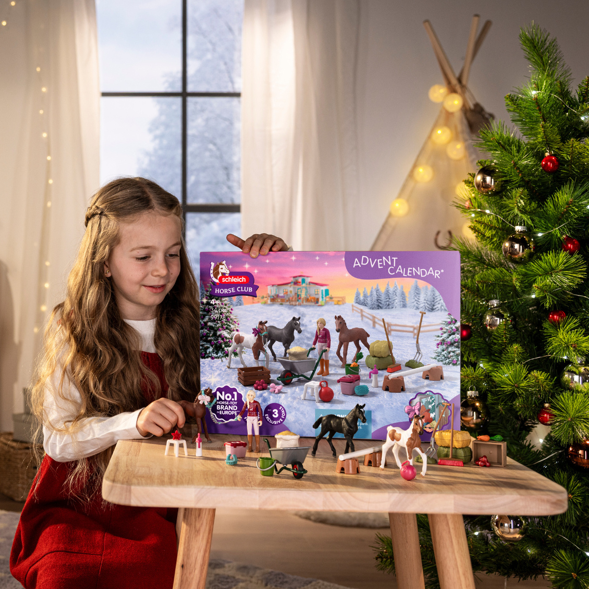 Schleich 99178 Adventní kalendář Schleich 2025 - Horse Club