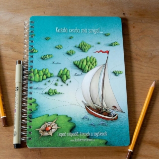 Duhová kočka Rozhodnout se Blok A5 linkovaný