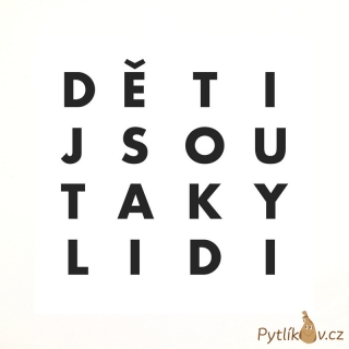 Samolepka na auto Děti jsou taky lidi