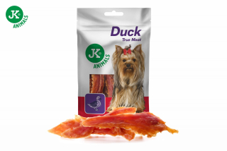 JK ANIMALS Meat Sušené kachní maso, masový pamlsek pro psy, 80 g