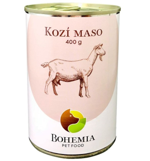 Konzerva pro psy Kozí maso ve vlastní šťávě BOHEMIA 400 g