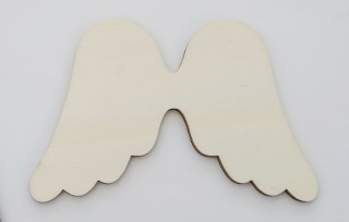 Dřevěné výřezy Andělská křídla malá, 10x6,5cm (474)
