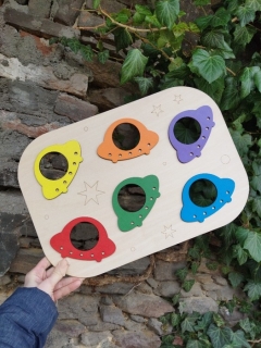 Dřevokaz Vkládací třídící deska - UFO