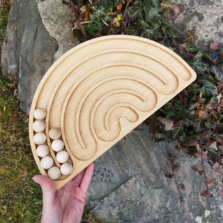 Dřevokaz Třídící misky Nekonečná duha Buk s impregnací