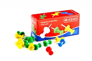 Špendlíky nástěnkové 60ks PUSH PINS