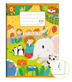 Školní sešit A5 512 10 listů speciální linkovaný