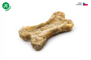 JK ANIMALS Kost natural s drůbežími játry a jukou 10cm