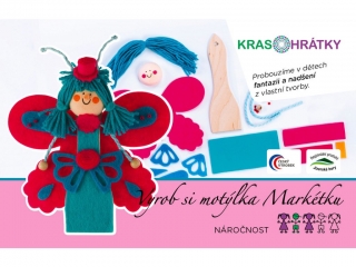 Krasohrátky Kreativní sada Motýlek Markétka