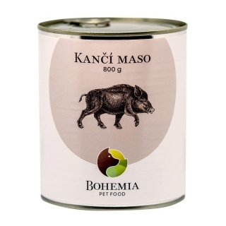Konzerva pro psy Kančí maso ve vlastní šťávě BOHEMIA 800 g