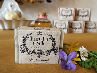 Olivové přírodní mýdlo bylinkové 50g