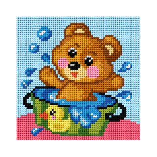 Předloha vyšívací Medvídek 3 15x15cm