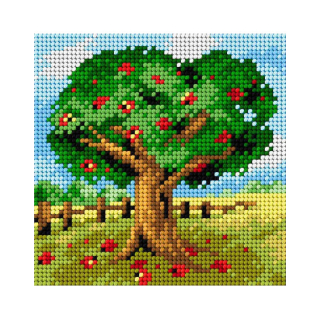Předloha vyšívací Strom v létě 15x15cm