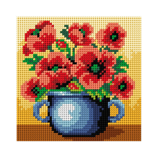 Předloha vyšívací Květiny 12 15x15cm