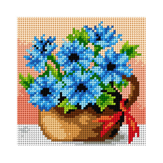 Předloha vyšívací Květiny 11 15x15cm