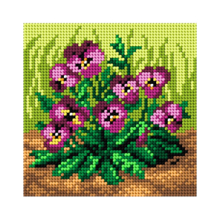 Předloha vyšívací Květiny 1 15x15cm