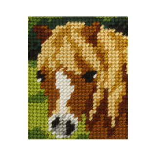 Kreativní sada na vyšívání Kůň III 17x20,5cm