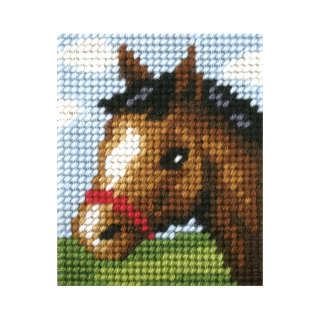 Kreativní sada na vyšívání Kůň II 17x20,5cm