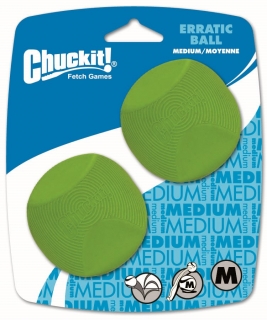 Chuckit! Míček Erratic Medium 6,5 cm - 2 na kartě