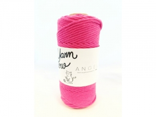 YarnMellow Macramé šňůry Angel 5mm Růžová tmavá