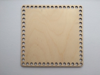 YarnMellow Dřevěné dno na košík čtverec 20cm