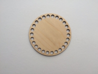 YarnMellow Dřevěné dno na košík kruh 10cm